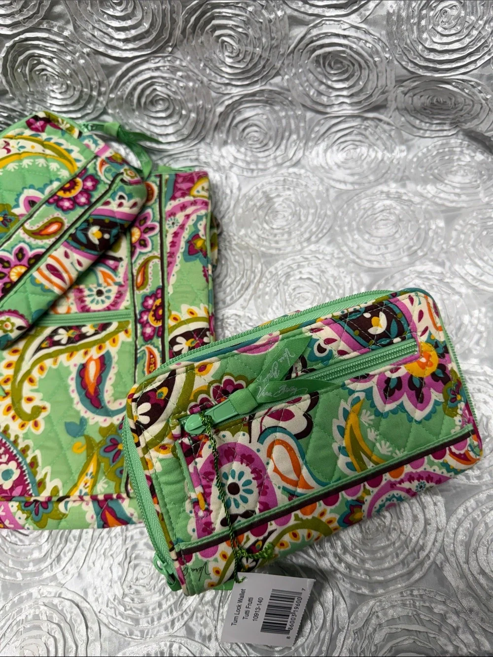 Vera Bradley Tutti-Frutti Hipster Bag, Turn Lock Wallet, & Pouch Combo